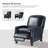 Glen Ellyn 30" Wide Genuine Leather Manual Club Recliner-1569054206