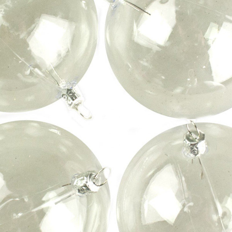 9cm Bauble, Clear
