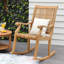 Chaise berçante en teck