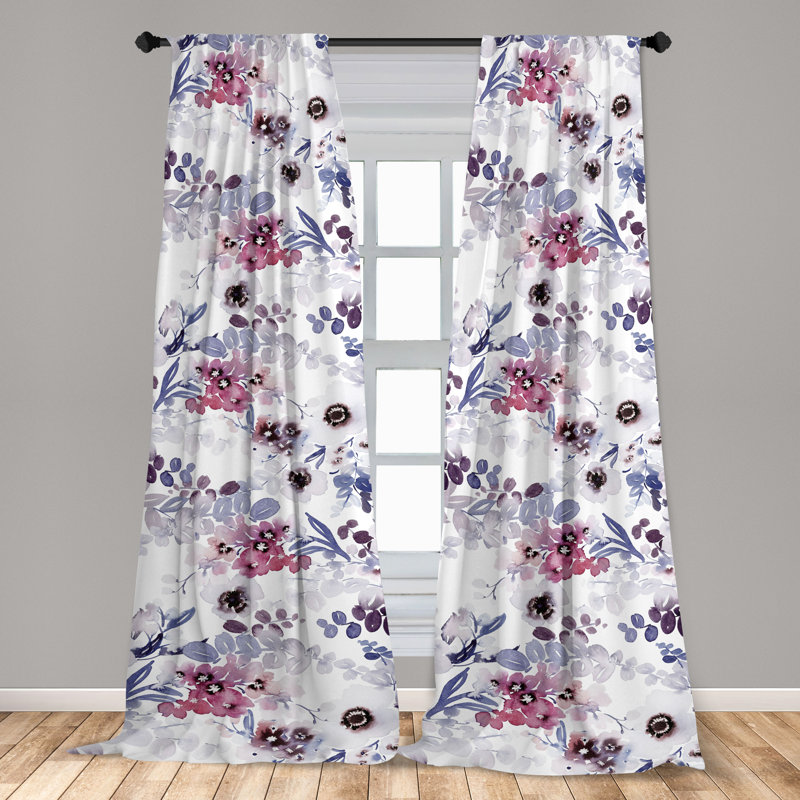 Semi Sheer Curtain Pair, 28" W x 84" L