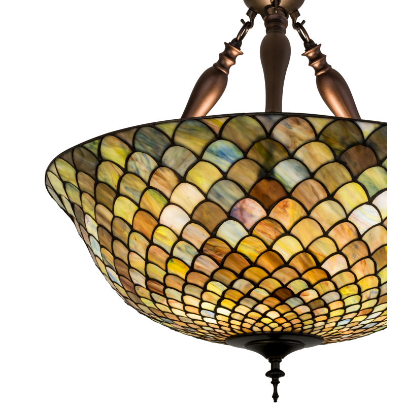 3 - Light Bronze Bowl Pendant