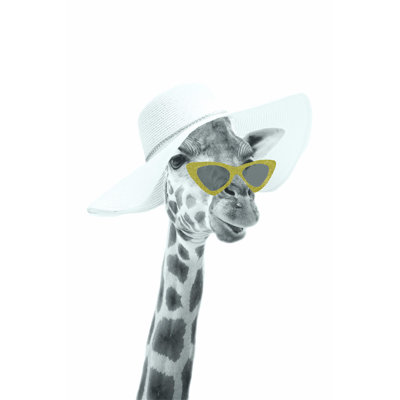 Diva girafe - impression sur toile tendue