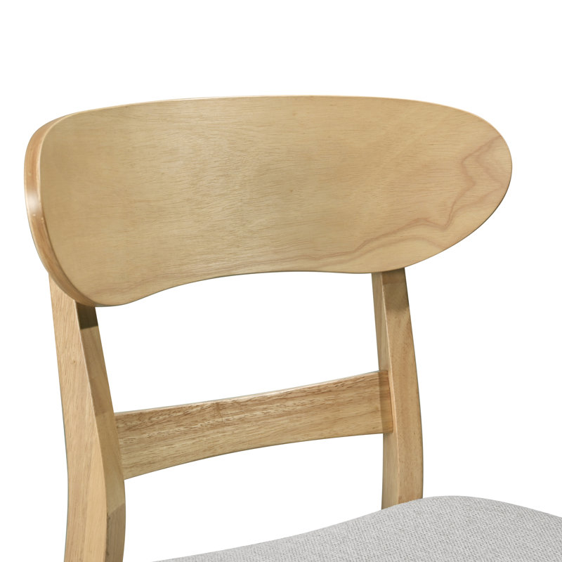Chaise rembourrée en bois massif, Chêne