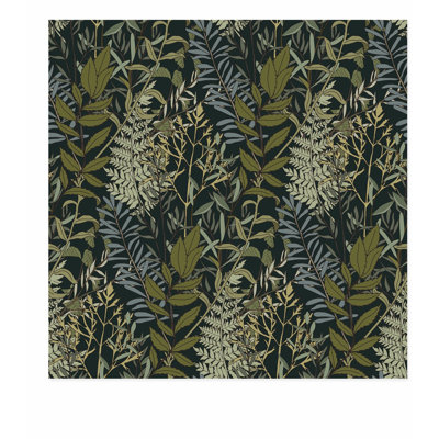 «Botanical Green Botanical Pattern I Cottage», reproduction d'art non encadrée