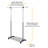 Metal Adjustable Rolling Industrial Pipe Clothing Rack-88802285