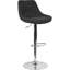 Tabouret de bar pivotant à hauteur réglable au gaz contemporain avec coussin de soutien - Tabouret de cuisine-1549791575