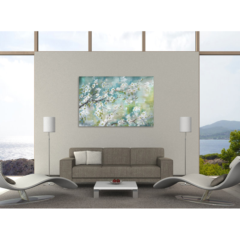 «Cherry Blossom Branches», toile tendue par Winston Porter, H 12 po x l 18 po x P 1,5 po