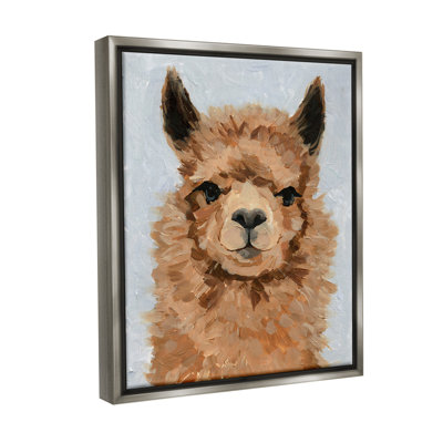 " Fuzzy Llama Painting " by Victoria Barnes