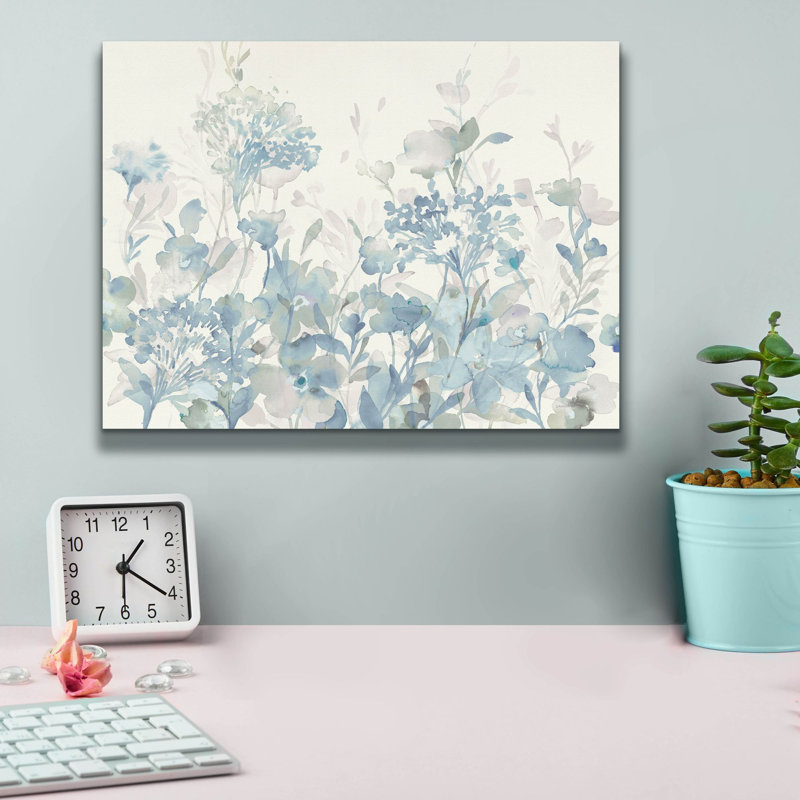 «Translucent Garden Cool» par Danhui Nai, art mural sur toile, H 12 pi x l 16 pi