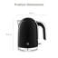 Swan Solace Cordless Kettle, Premium with a High Gloss Finish, Fast Boil, 360-Degree Base, Removable Limescale Filter, 1.7 Litres, 3000W-126451530