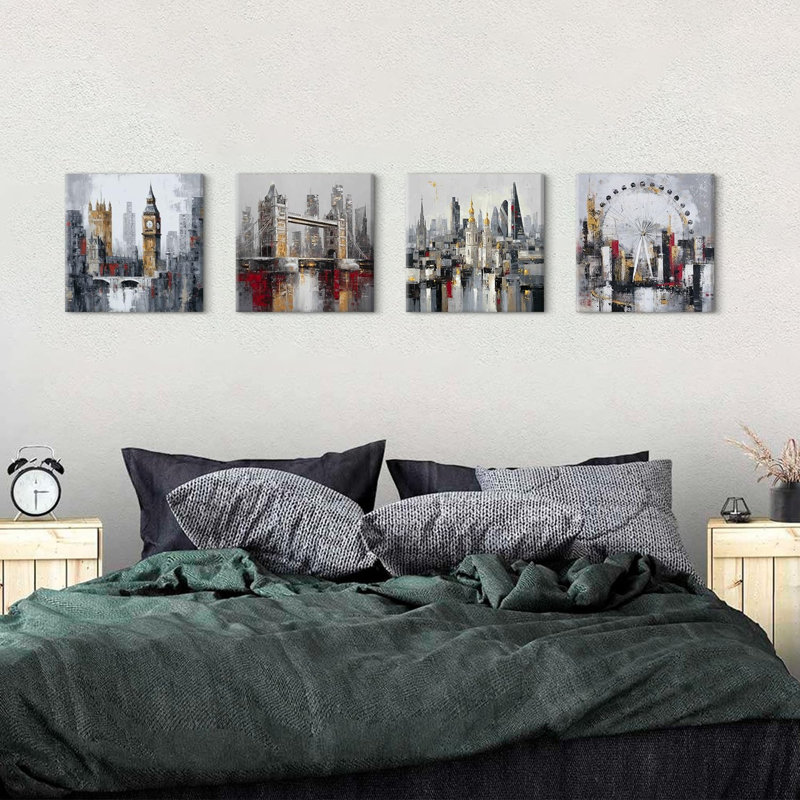 4 Piece Wrapped Canvas Print
