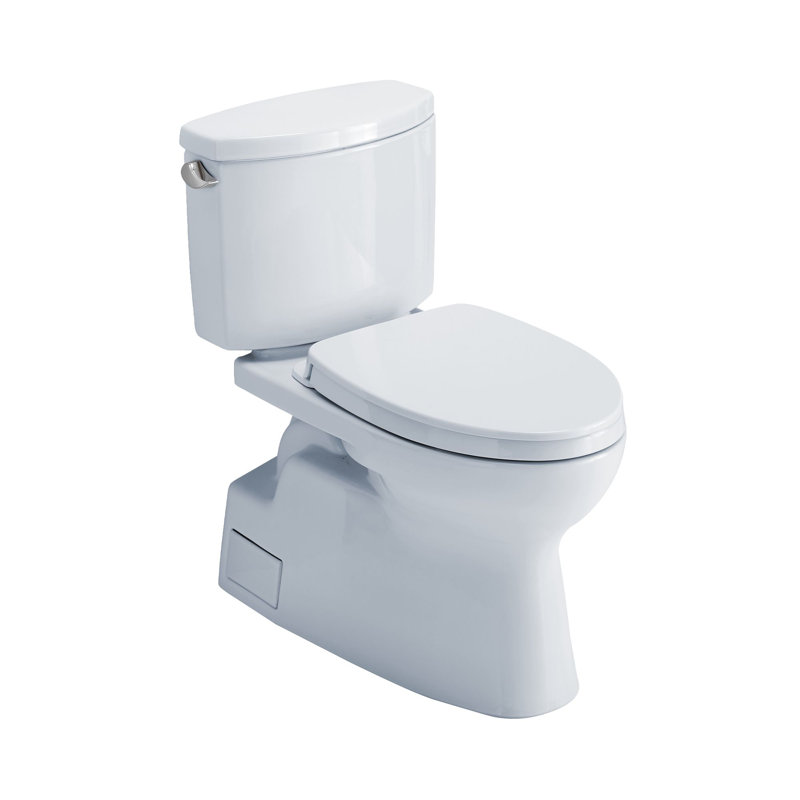 Vespin® II 1.28 GPF (Water Efficient) Elongated Two-Piece Toilet (Seat Included), Cotton