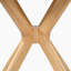 Metteman Circular Oak Veneer Dining Table With 4 Oak Arvillia Chairs - Starburst Leg Design