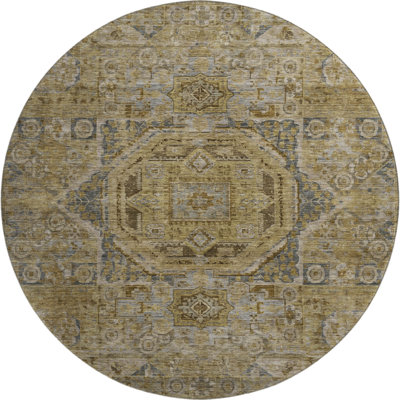 Premium Machine Washable Lubbers AMF1743 Global Rug
