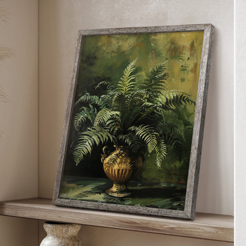 Impression encadrée FLORAL Series CCV III - Bois massif, H 15 po x l 12 po
