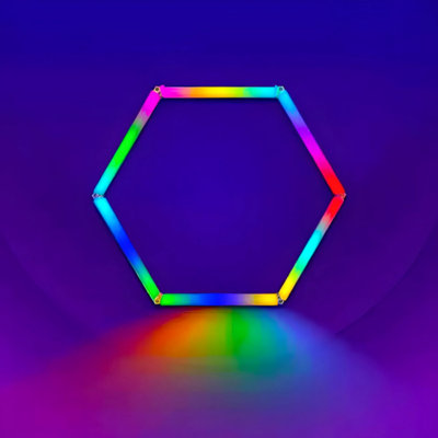 RGBW Hexagonal Modular Chandeliers, Wall Lamps, And Honeycomb-Shaped Ceiling Lamps, Suitable For Garages, Basements, Game Rooms, And Gyms