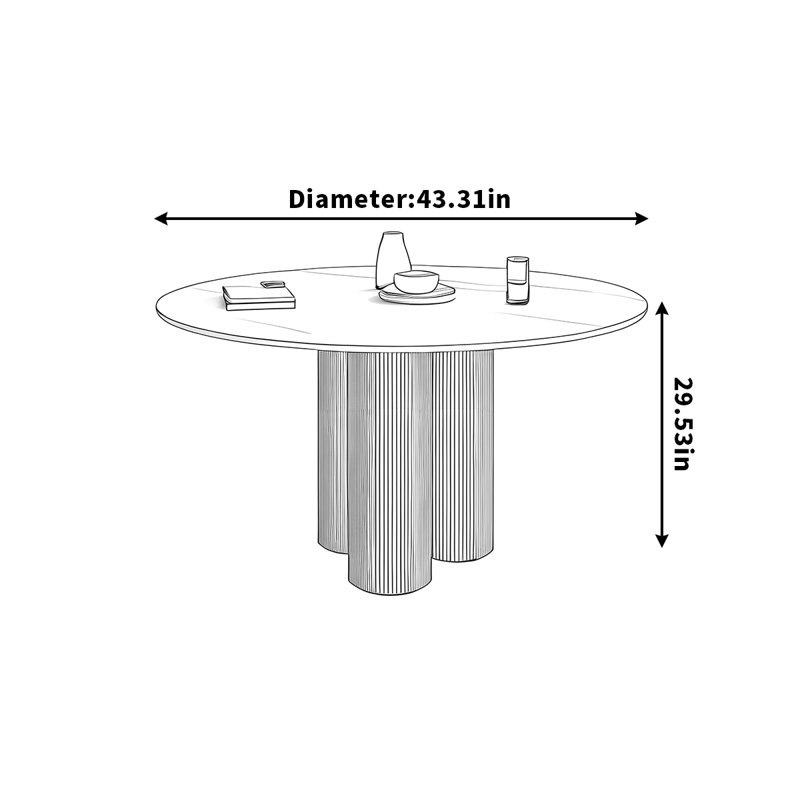 Fonsecca, H 29,53 po x L 43,31 po x l 43,31 po