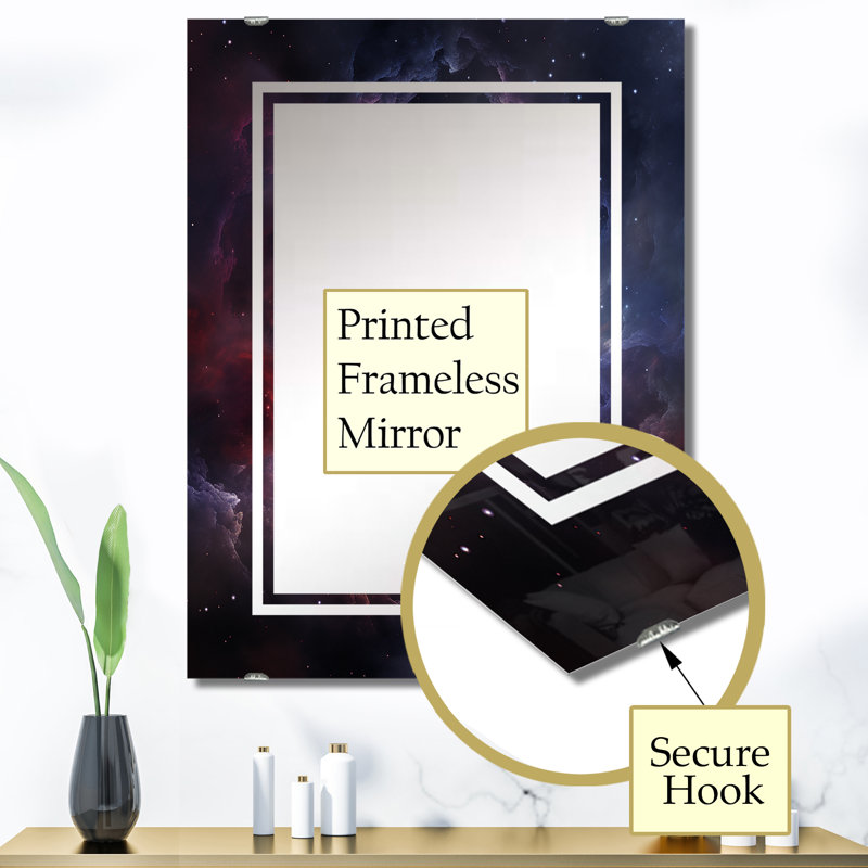Saez - Grand miroir mural Galaxies MIR139178, 40 po x 30 po