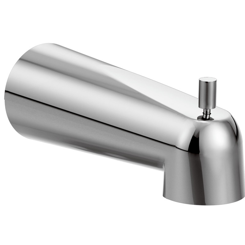 Garniture de bec de baignoire murale avec inverseur Rizon, Chrome
