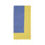 85% polyester, 15% lin, serviette rectangulaire sans motif