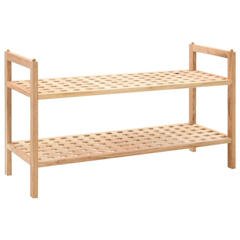 8 Pair Solid Wood Flip Down Shoe Storage