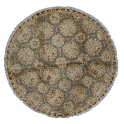 Handmade Silk and Wool Area Rug