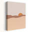 «Serene Desert Sunset», art moderne minimaliste, paysage naturel-684018710
