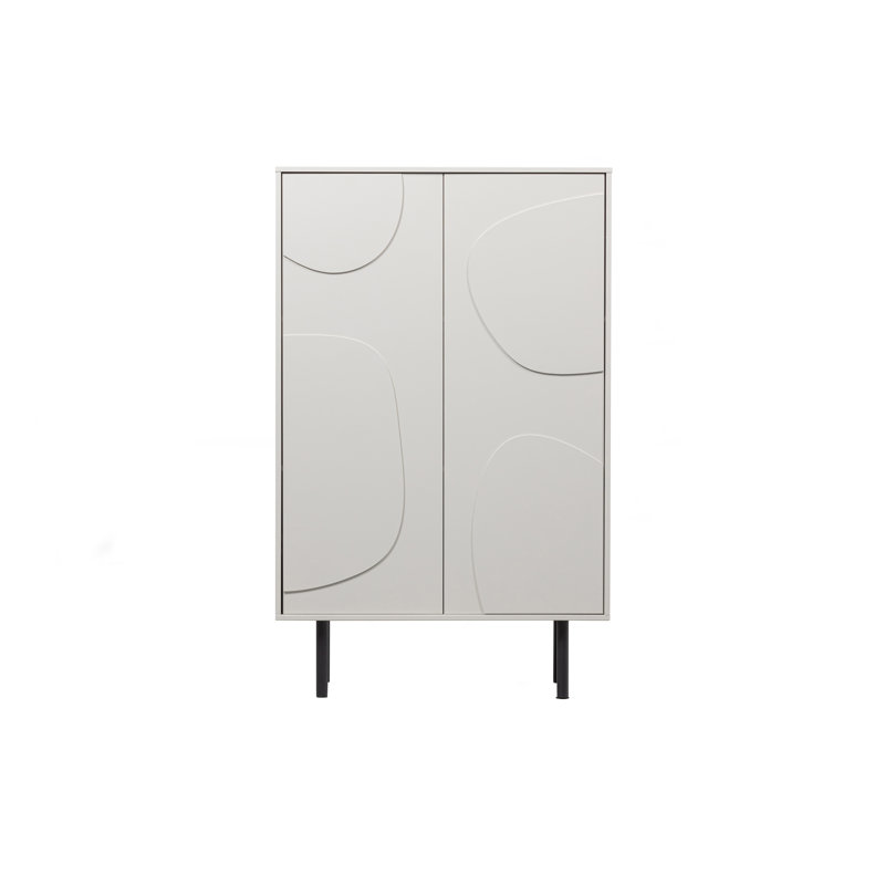 Valdis Solid Wood Rectangle Accent Cabinet