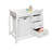 Degraff Deluxe Sleigh Style Changing Table with Pad, 3 Baskets and Hamper-565367369