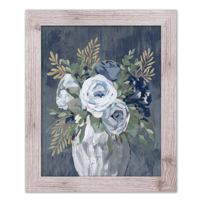 «Flower Vase On», reproduction encadrée, Blanc, H 20 po x l 16 po x P 0,75 po