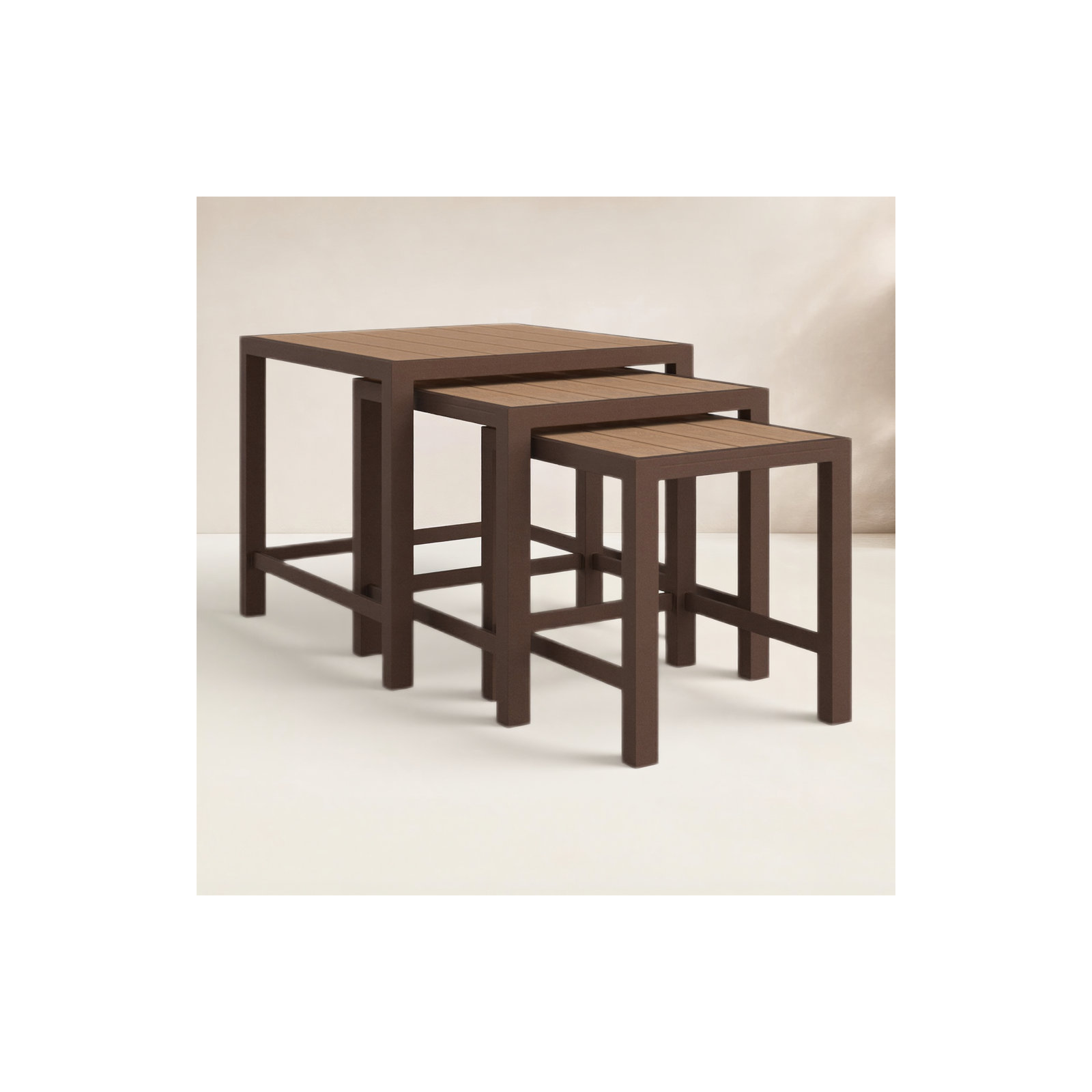 Aluminum 3 Nesting Coffee Table