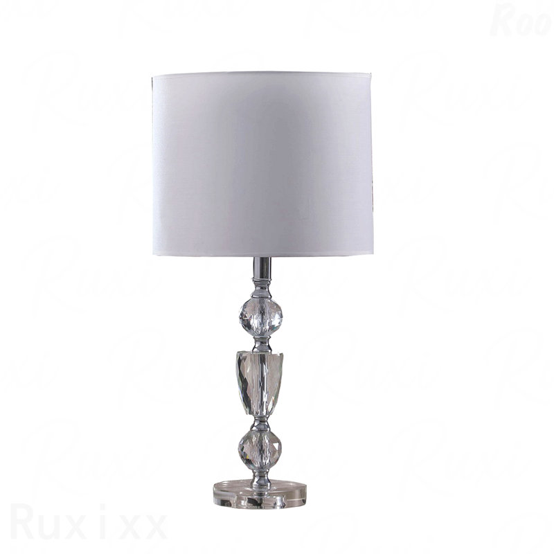 Lampe de table - 23,5 po Cale, cristal taillé, style moderne
