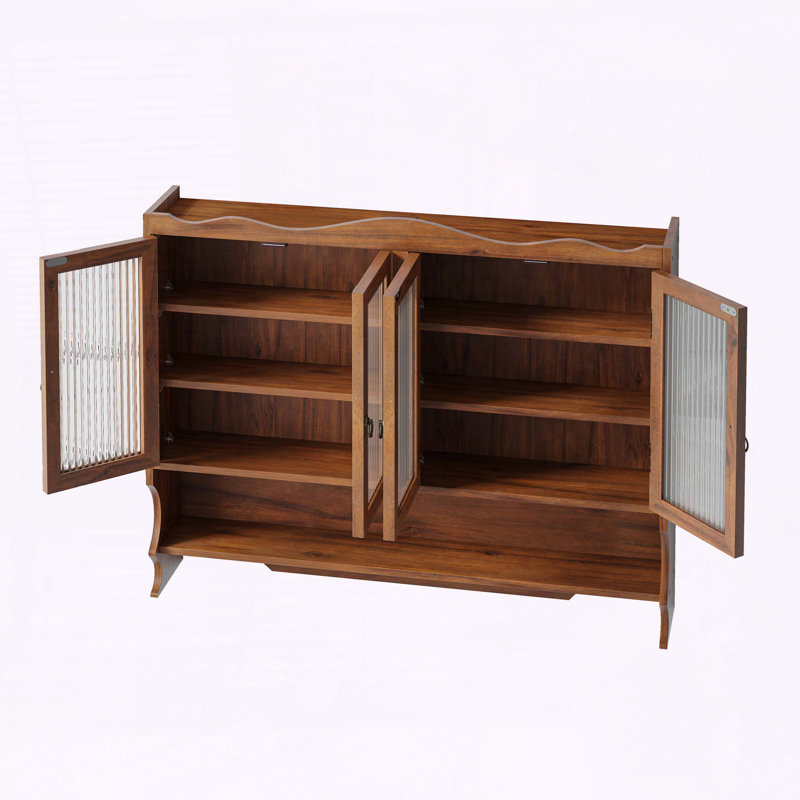Armoire murale rétro avec support ouvert