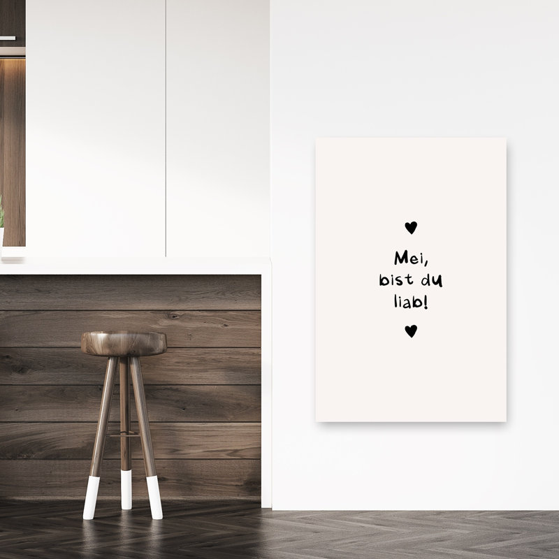 «Sweet German Heart», reproduction d'art murale contemporaine, 48" H x 32" W