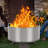 Smokeless Fire Pit  Large Fire Pit with Stand Portable Stainless Steel Bonfire Pit for Patio Camping-120091300