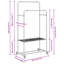 80cm Rolling Clothing Rack-1730607698