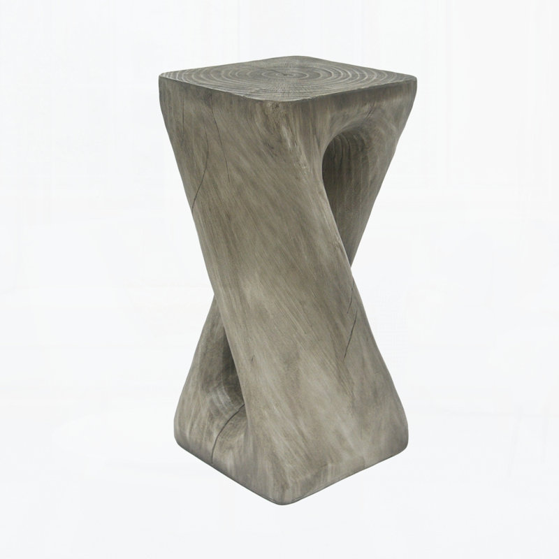 Outdoor Side Table, Gray