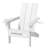 Wolak High Density Polyethylene Folding Adirondack Chair With Double Cup Holder-265647082