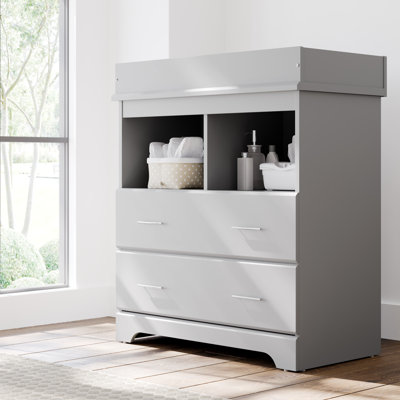Commode à langer 2 tiroirs Brookside