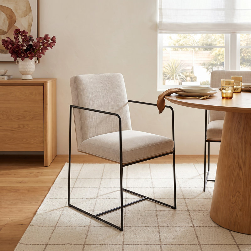 Sidney Upholstered Dining Arm Chair