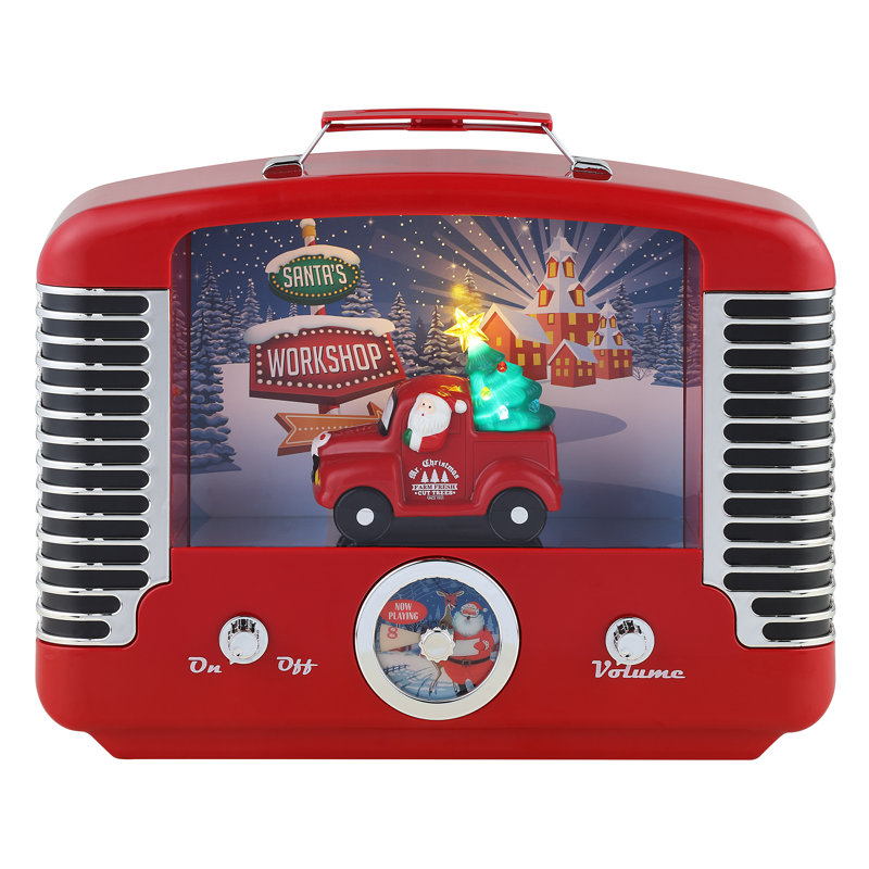 Magie de Noël 12 po camion radio nostalgique