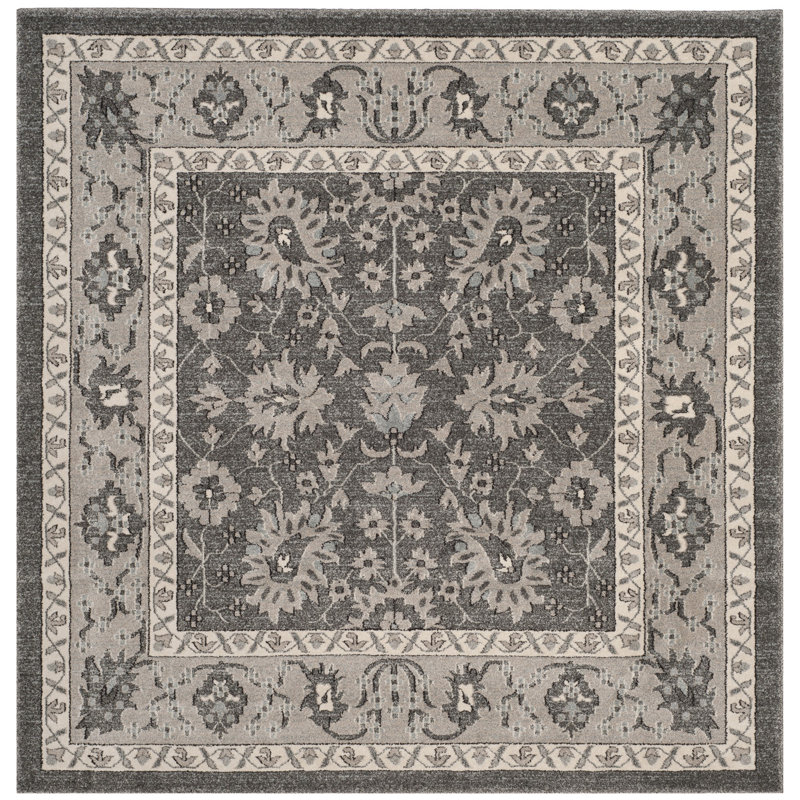 Carmel Carmel Performance Oriental Rug, Square 6'7"