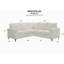 Canapé modulaire (repose-pieds non inclus), blanc