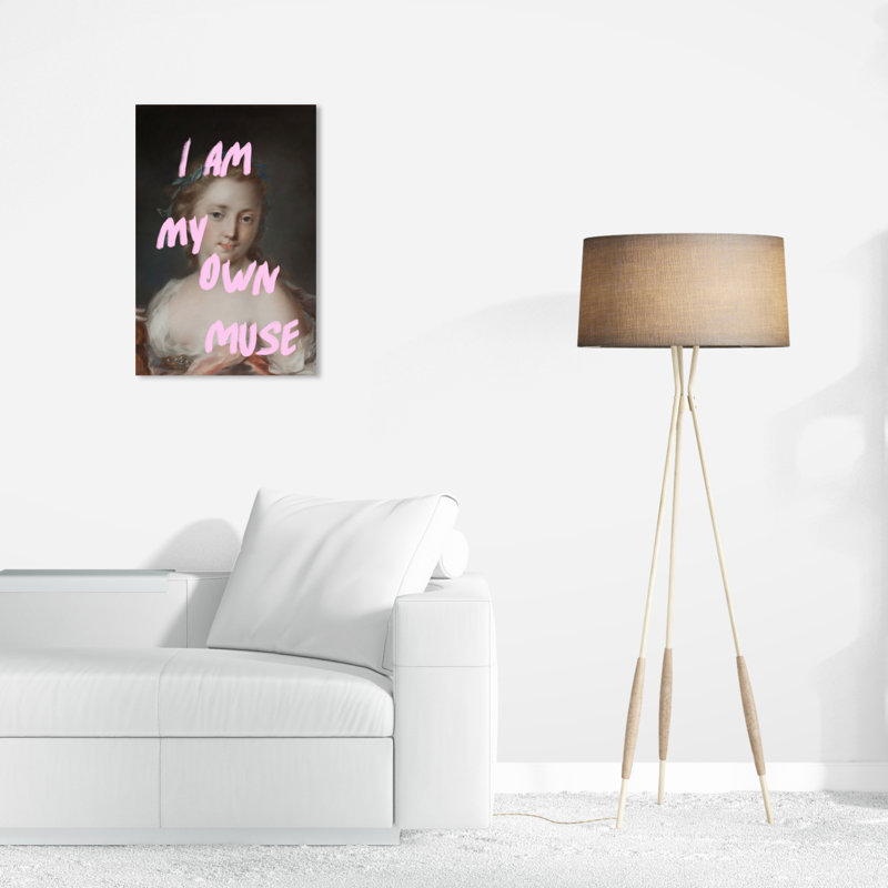 Pink and Light Pink Canvas Print Wall Art, 24" x 16"