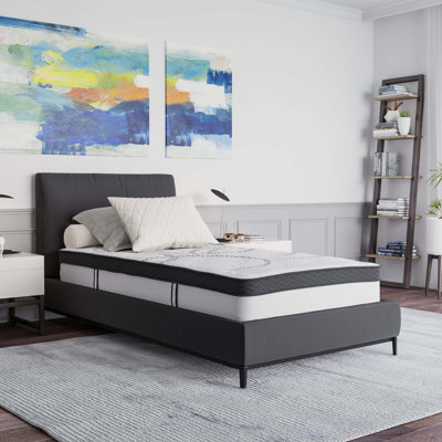 Capri Comfortable Sleep Extra Firm Pocket Spring and Foam Hybrid Mattress by Flash Furniture 