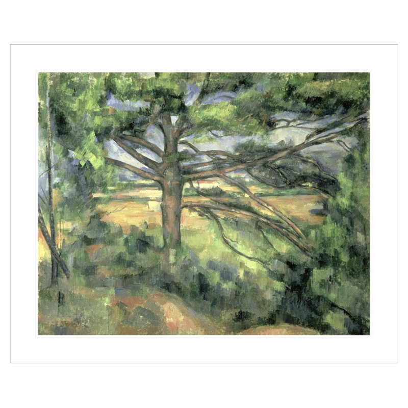 «The Large Pine» par Paul Cézanne, impression giclée sur cadre, H 33,5 po x l 40,3 po
