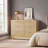 Fluted 6-Drawer Dresser with Solid Wood Base-52821735