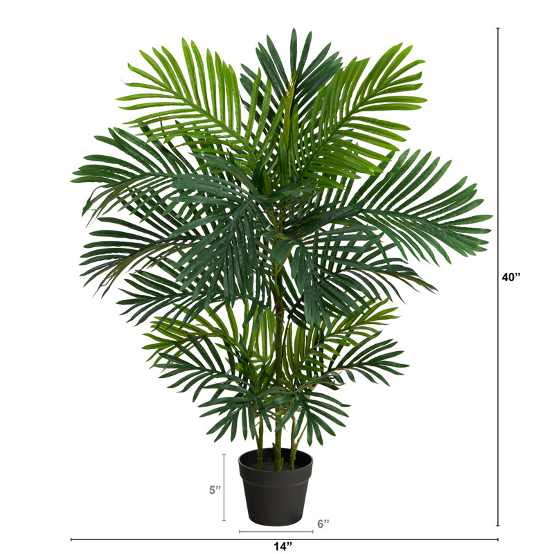 Summer Breeze 40" UV-Resistant Artificial Areca Palm Tree