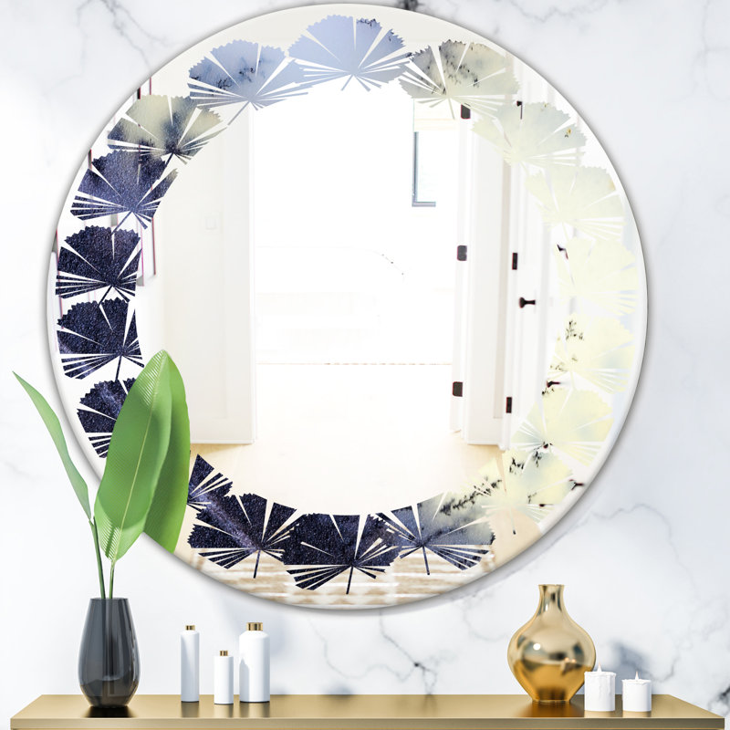 Miroir mural Moss Agate, H 31,5 po x l po, Moss Agate Bush Leaves