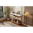 Narrow Console Table With Curved Corner, Retro Entryway Table With Top Drawer And Open Shelf, Sofa Table Console Tables For Entryway, Hallway And Living Room-1258276126